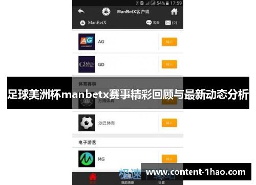 足球美洲杯manbetx赛事精彩回顾与最新动态分析