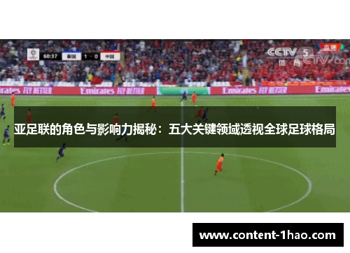 亚足联的角色与影响力揭秘：五大关键领域透视全球足球格局